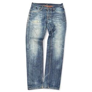 Antony Morato Faded Luxury Italian Tapered Low Rise Jeans